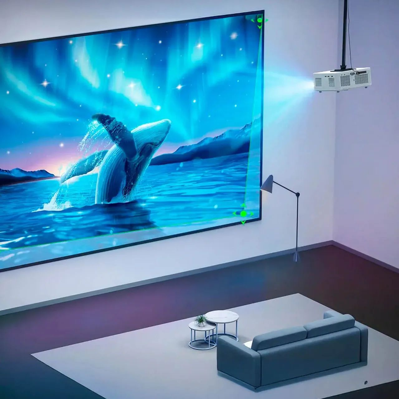 Tenha um Cinema em casa Projetor Smart Exbom PJ-5500A 4K Android 5G 250 Polegadas - Foto 5