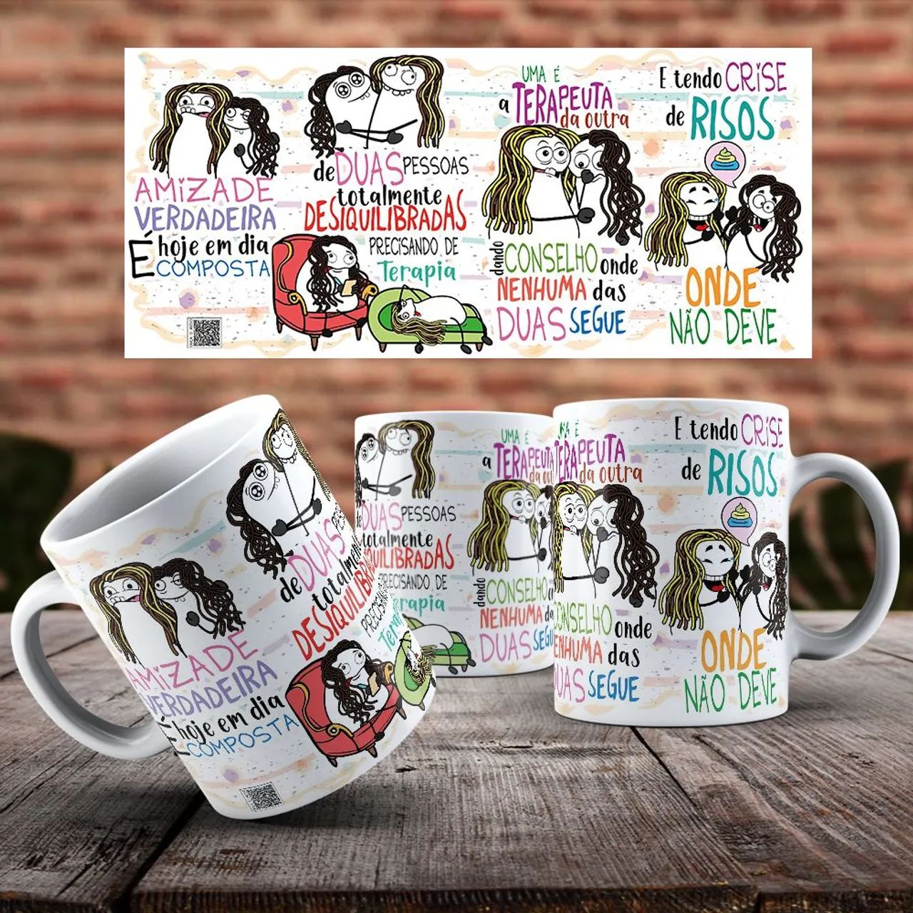 Caneca Flork amizade 