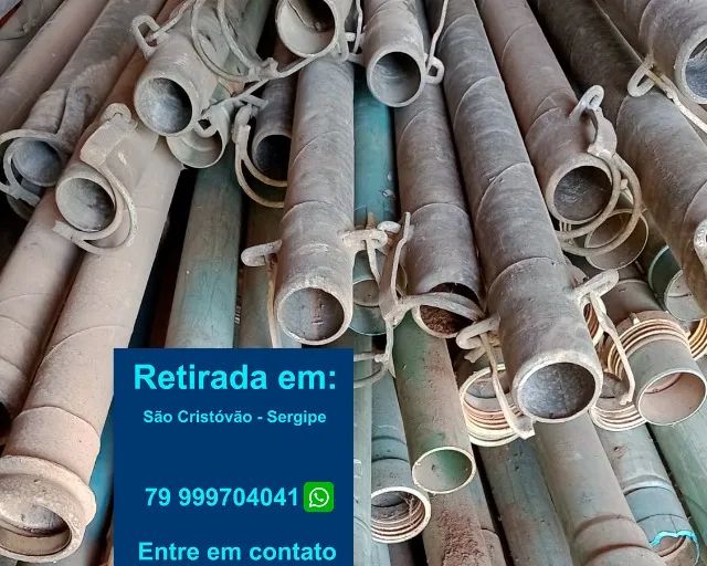 Vendo tubos para irrigação zincado com engate rápido 3 polegadas.