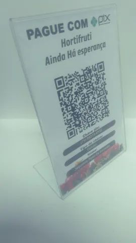 Placa pix acrílica 