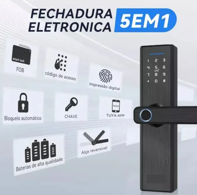 Fechadura Eletronica Eletroima Digital Biometrica Nova nunca Usada