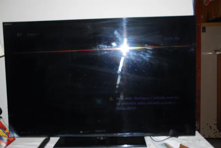 TV Sony  3 D com defeito