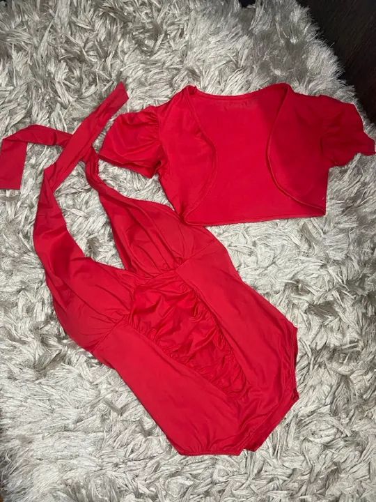 Conjunto Vermelho - Body e Blusa