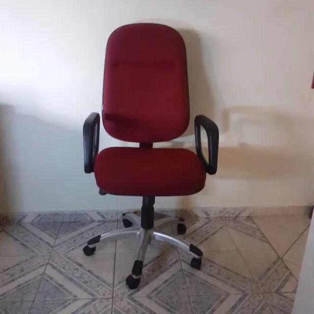 cadeira ofice operativa presidente vermelha