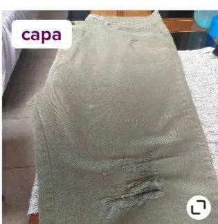 Calça sarja verde