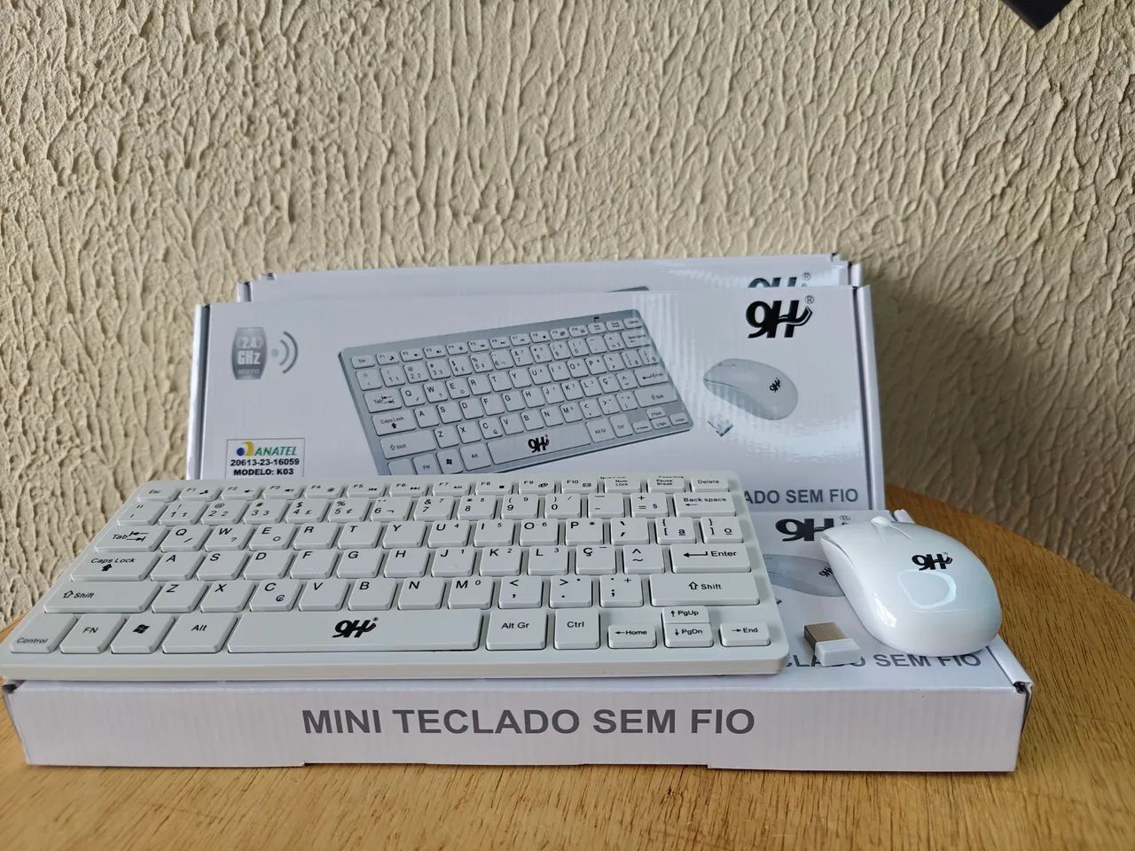 Kit teclado e mouse sem fio portátil  - Foto 6