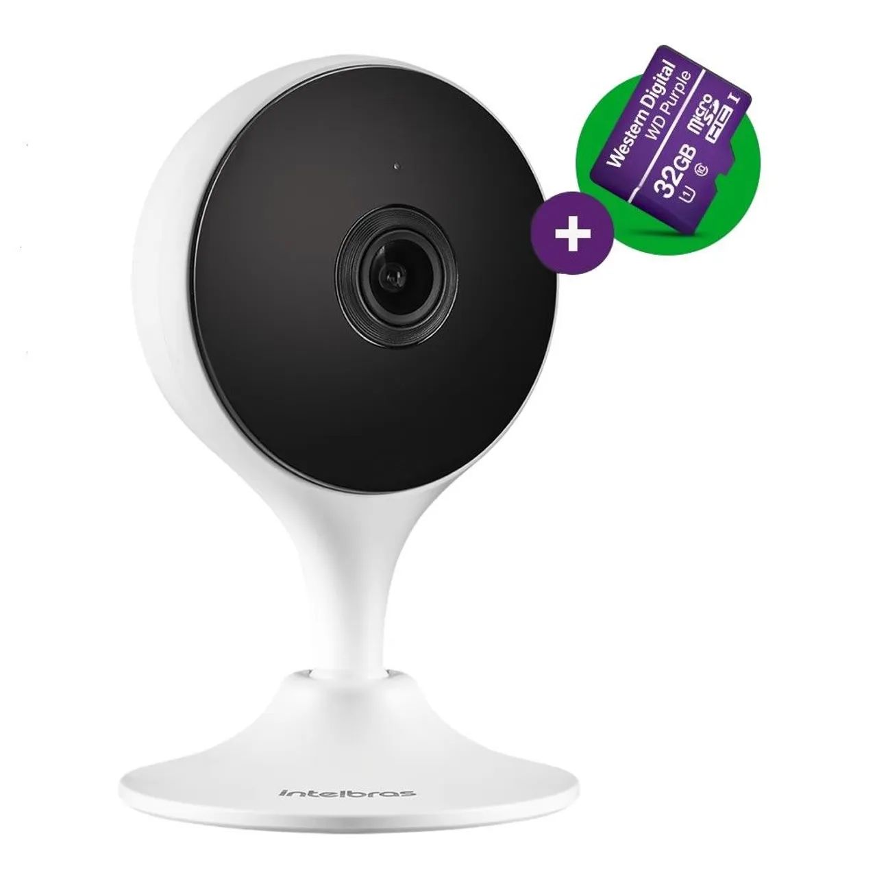 Câmera wifi Intelbras full hd + cartão de memória 