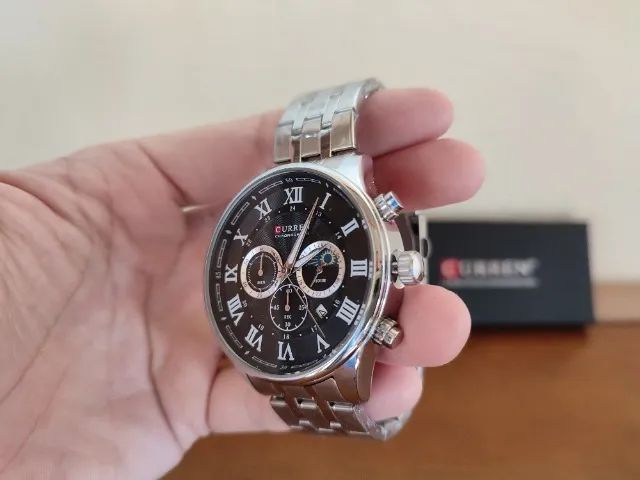 Relógio Casual Algarismo Romano - Foto 2