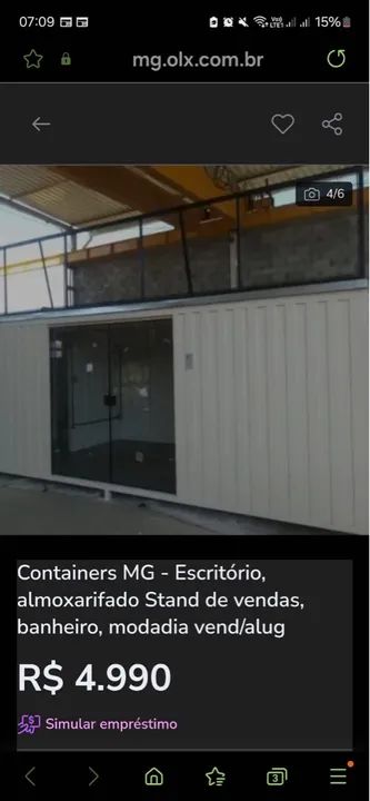 Container 12 de 990 Mini mercado ou escritório  - Foto 6