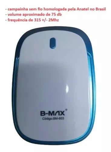 Campainha Residencial Wireless Sem Fio Resistente Água Wifi - Foto 2