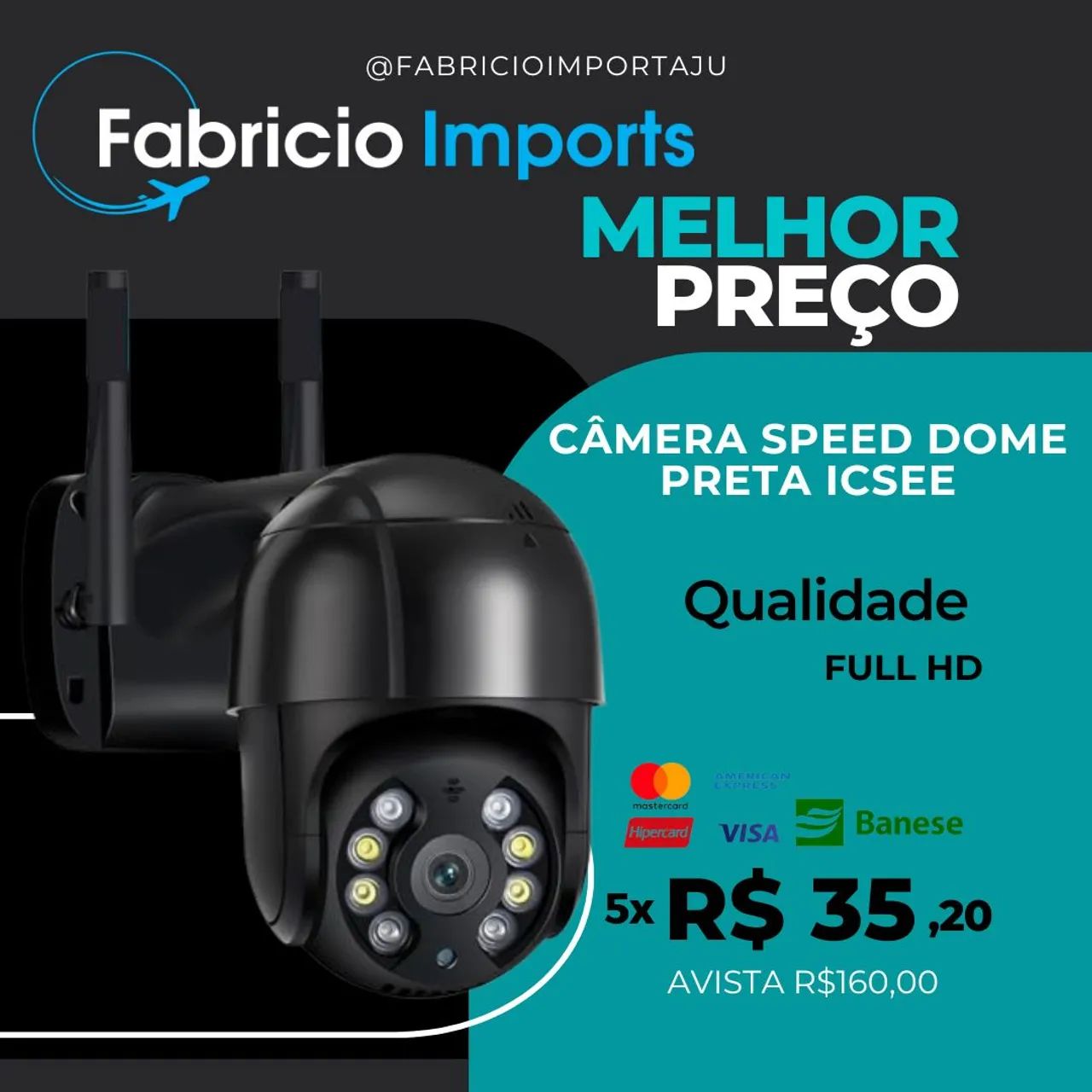 Câmera wi-fi Full HD