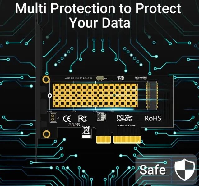 Adaptador NVMe Para PCIe 3.0x4 - Foto 2