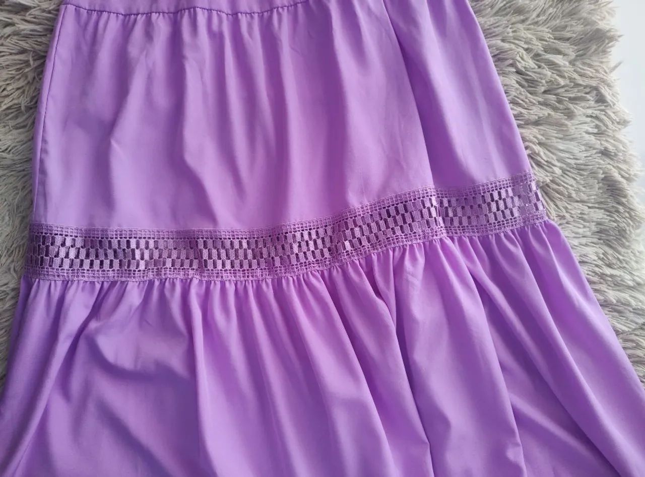 Vestido Longo Festa Lilás. - Foto 2