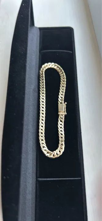 Pulseira MACIÇA lacraia ouro 18 nova - Foto 2