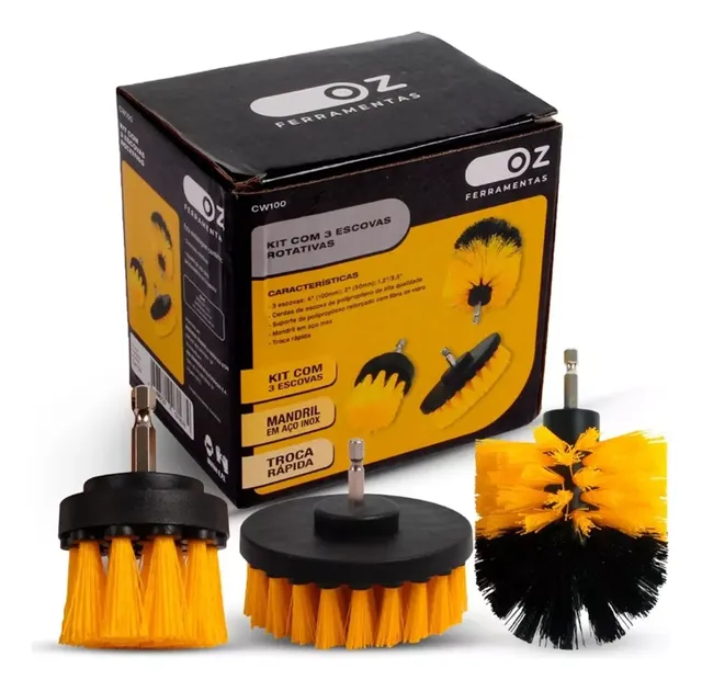 Kit escova furadeira/ parafusadeira oz