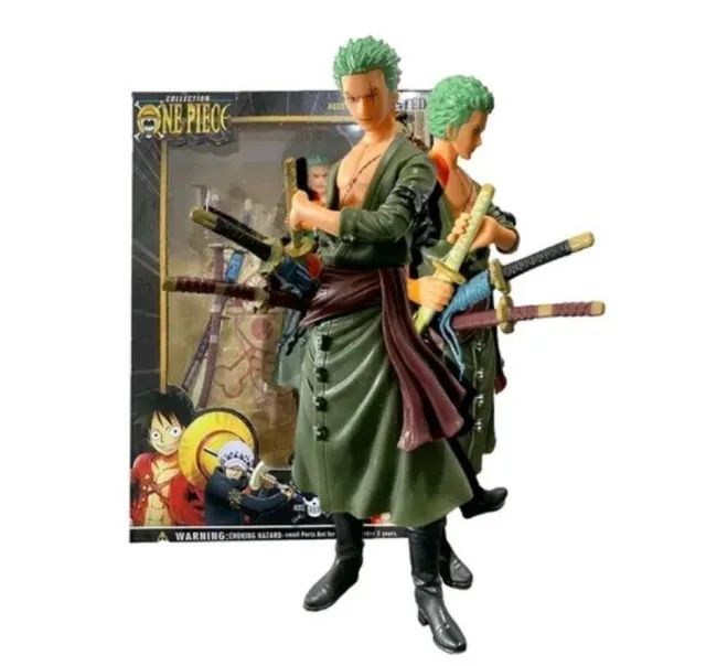 One Piece Boneco Luffy Zoro anime hq figura brinquedo - Foto 3