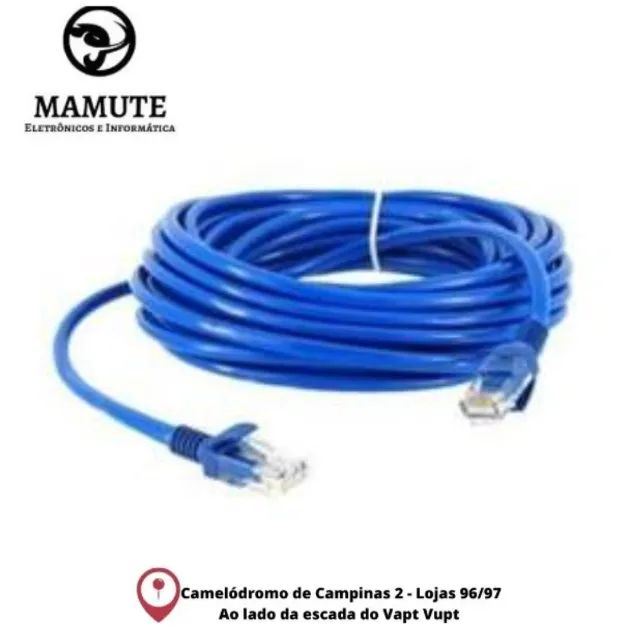 Cabo De Rede 10 Metros Rj45 Internet