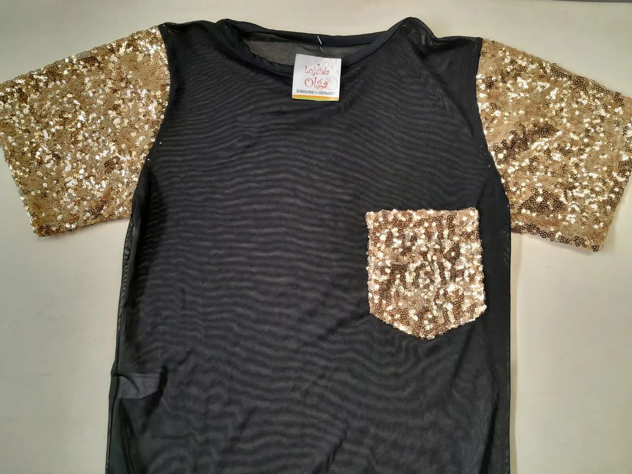 Body em Malha com Detalhes em Paetê - Foto 2