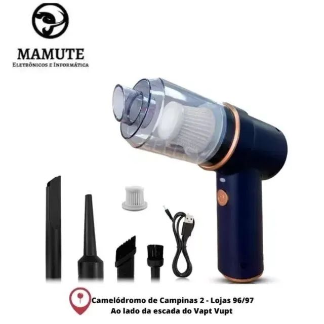 Mini Soprador Aspirador De Pó 2em1 Usb Portátil Recarregável