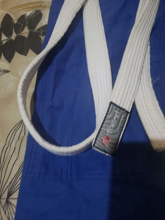 Kimono de Jiu-Jitsu Brazil Combat - Azul - Foto 4