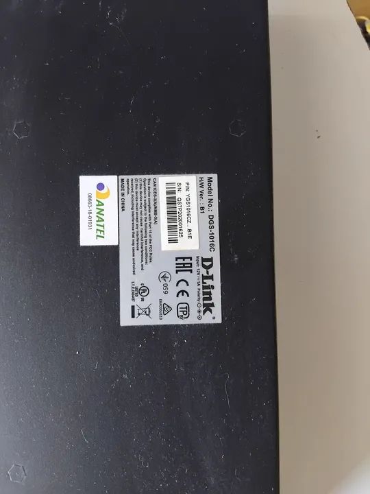 Switch 16 portas D-Link DGS-1016C - Gigabit.<br> - Foto 5