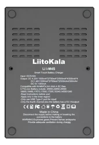 Liitokala Lii-m4s 5v 2a Carregador De Pilhas Carga E Descarga Com Carregador Usb - Foto 2