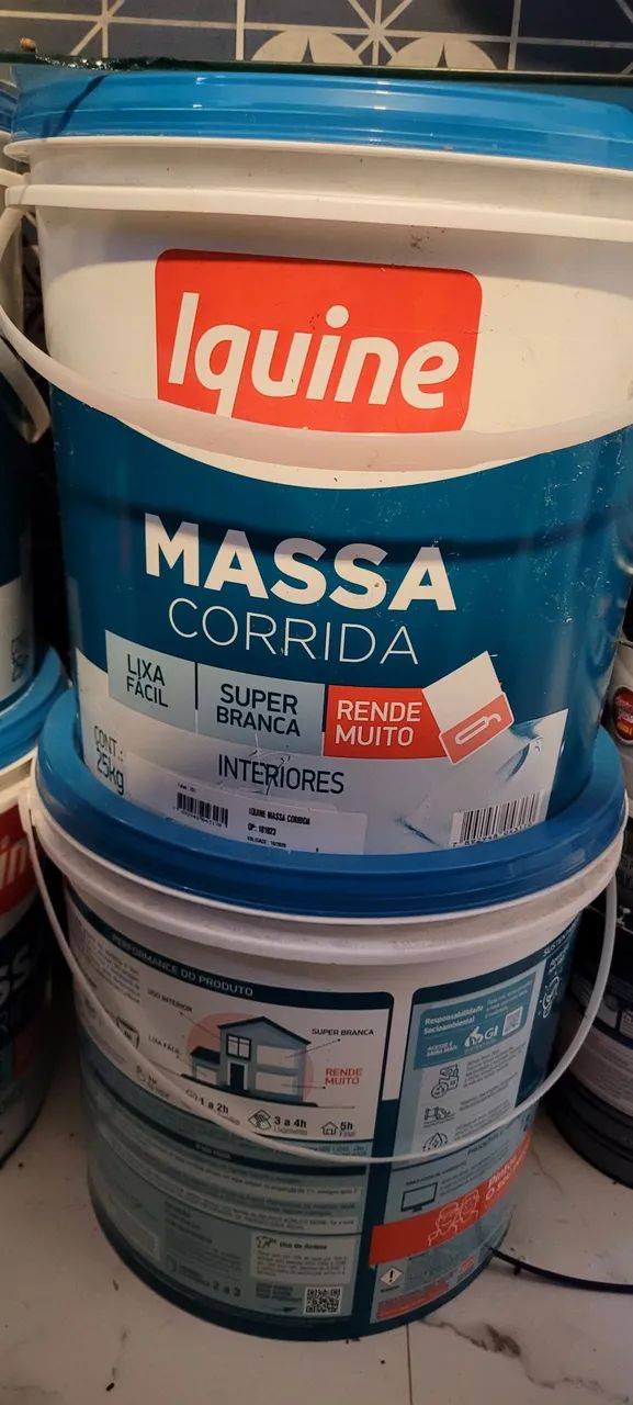 BALDES DE 25 KG  MASSA CORRIDA DA IQUINE