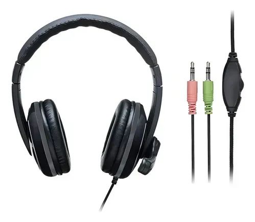 FONE DE OUVIDO HEADSET PRO COM MICROFONE PRETO MULTILASER 