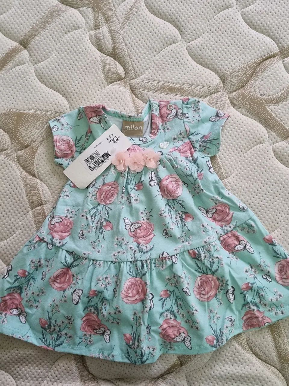 2 vestidos Milon 3 a 6 meses,  tamanho M. Novos com etiqueta - Foto 6