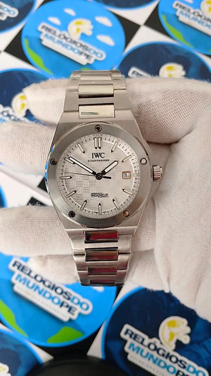 RELÓGIO IWC INGENIEUR AUTOMÁTICO FUNDO BRANCO - Foto 5