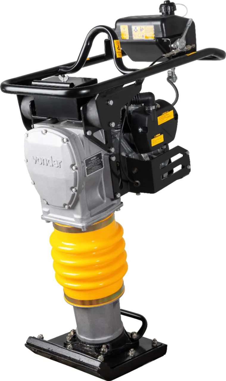 Compactador de percussão a gasolina, com motor de 3,6 hp, 4 tempos, VONDER 