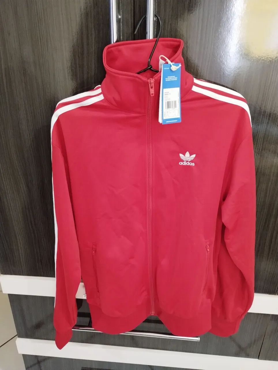 Jaqueta Firebird Adidas original vermelha - Foto 2
