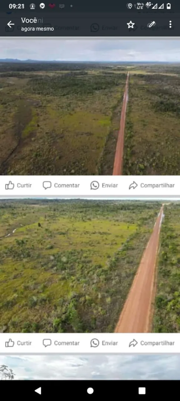 Caminho de terra no meio da mata 4 lotes 12 km de Caracaraí vicinal 01