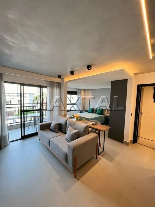 Studio lançamento à venda, de 40m², com 1 dormitório, 1 sala e vaga de garagem, no Jardim