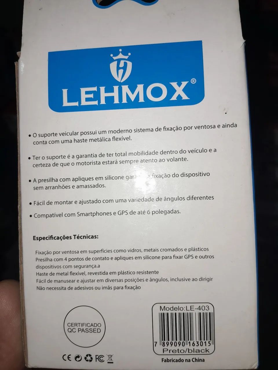 SUPORTE UNIVERSAL MARCA LEHMOX PARA CELULAR E GPS.  - Foto 2