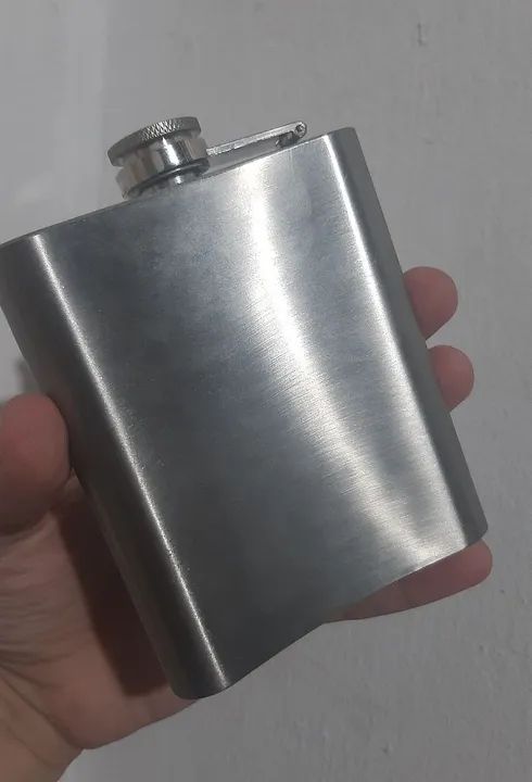 stainless steel hip flask 7oz - Foto 2