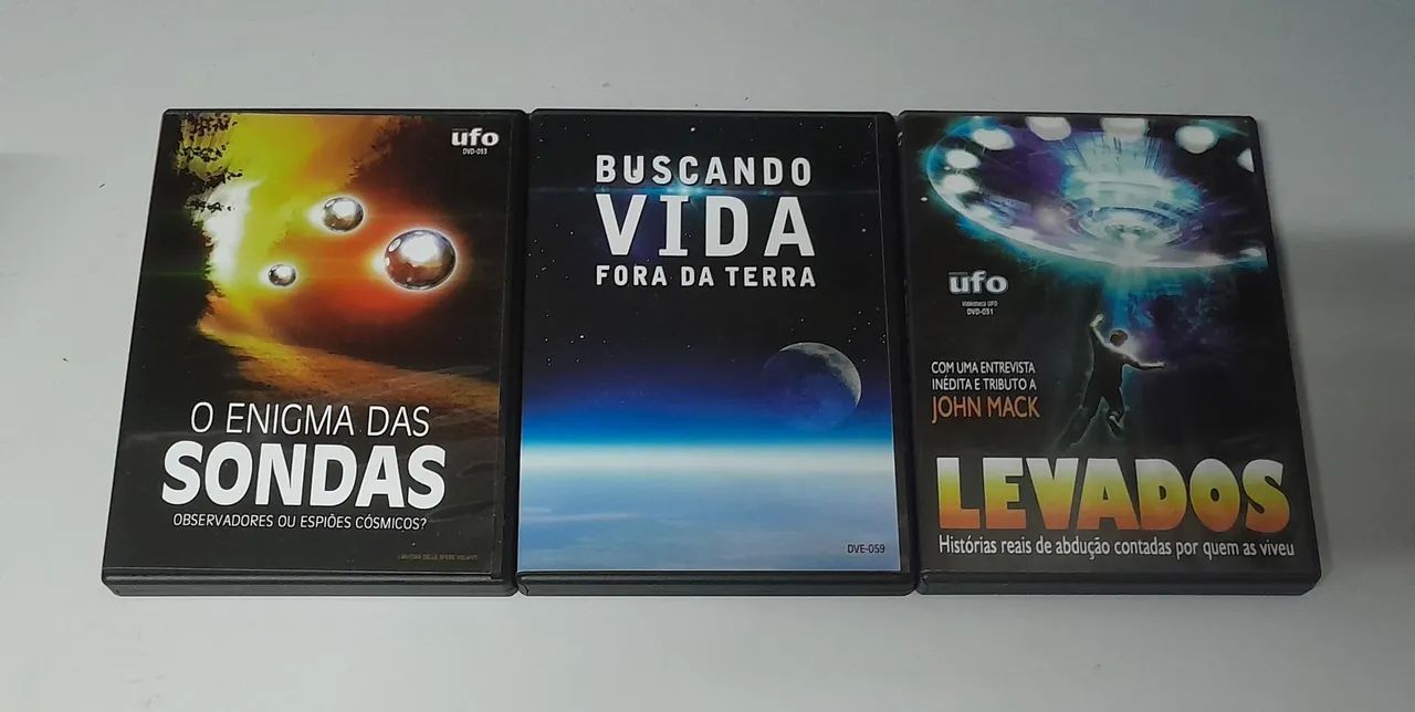3 DVDs da Videoteca UFO (abdução / aliens / discos voadores) - Foto 2