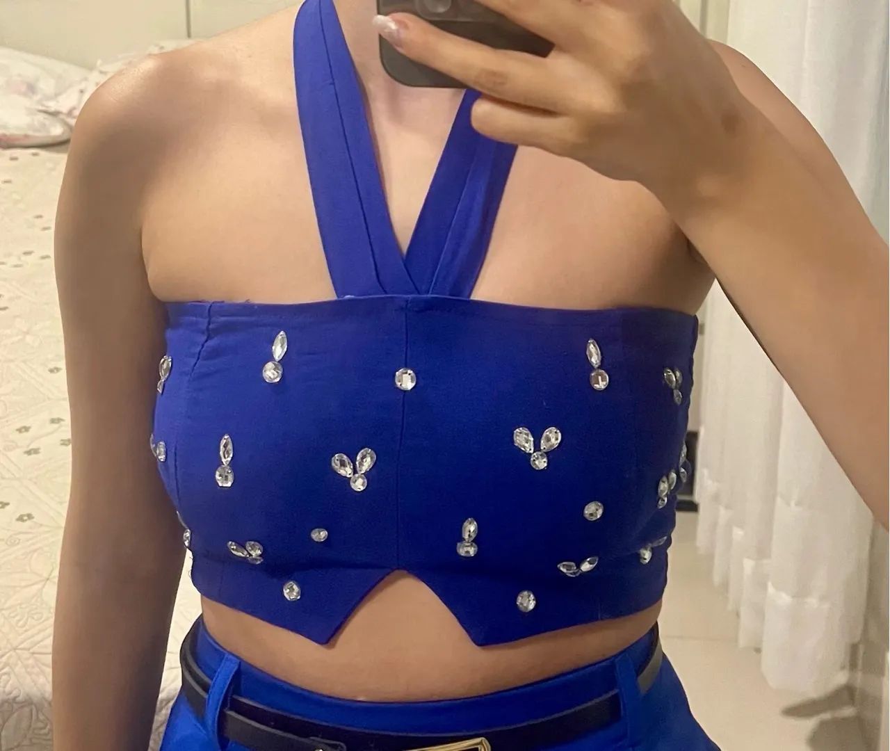 Cropped em pedraria 