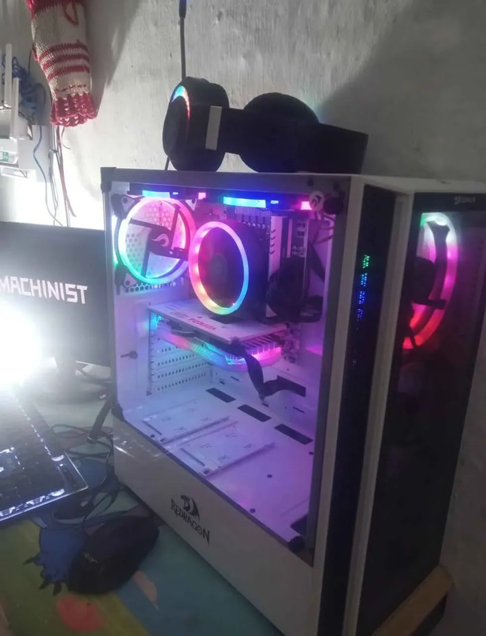 PC Gamer Completo Kit Xeon Com Rx 580 8gb