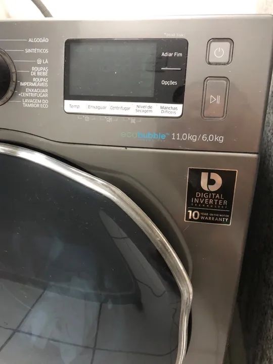 Máquina de Lavar e Secar Samsung 11kg Eco Bubble - Foto 4