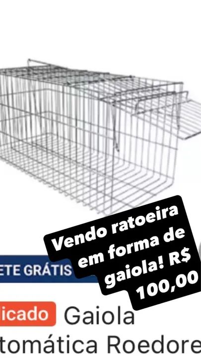 Ratoeira em forma de gaiola