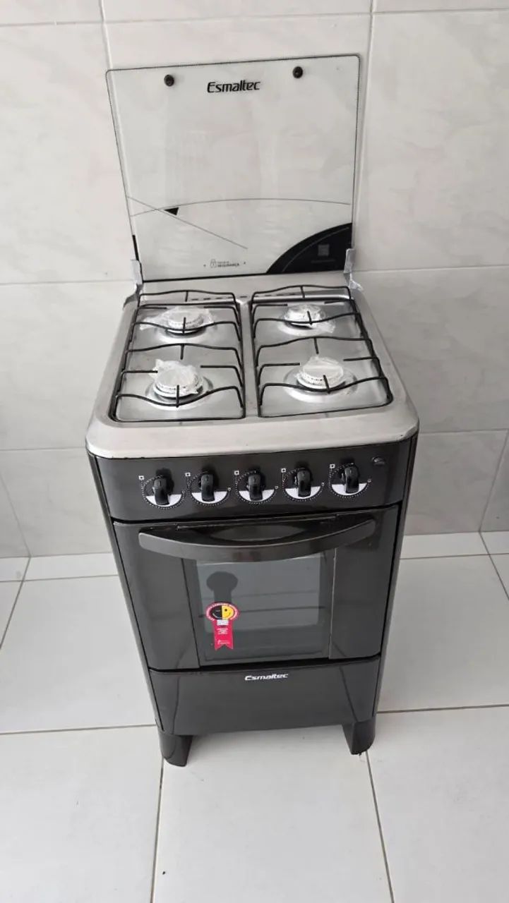 FOGÃO DISPONÍVEL MARCA - ESMALTE FUNCIONA PERFEITAMENTE  - Foto 4