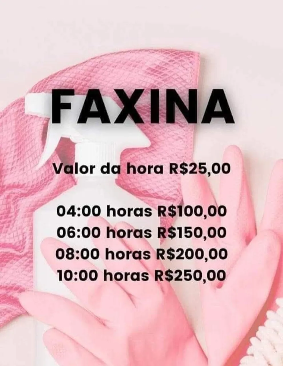 Faxina e organização 