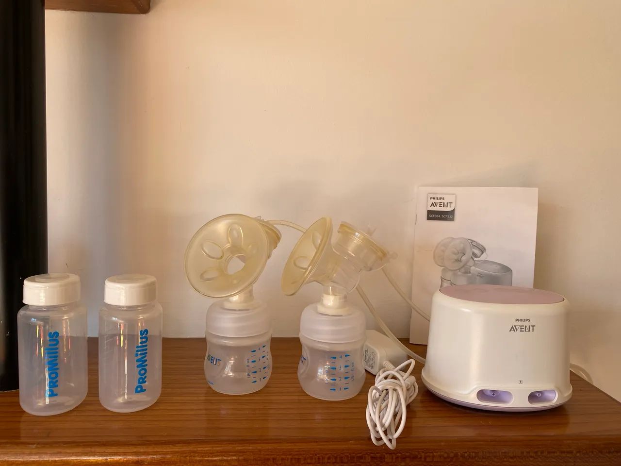 Bomba de amamentação Dupla Automático de Leite Materno Philips AVENT - Completo