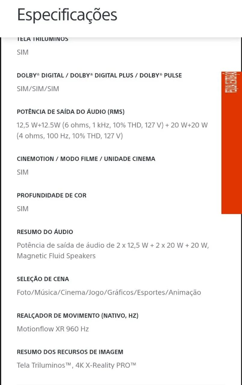 Smart TV Sony 4K  55 XBR + FIRE TV - Foto 4