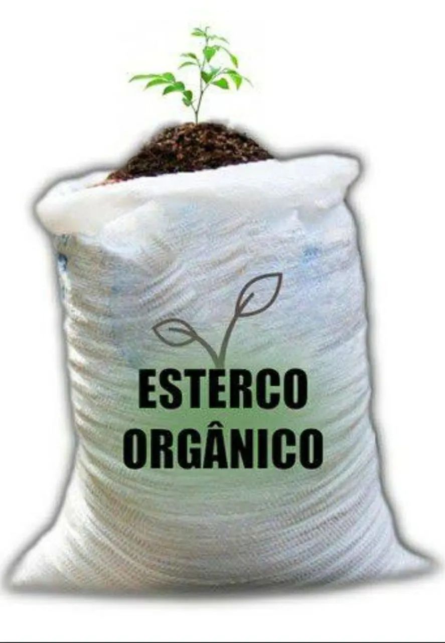 Adubo esterco bovino puro curtido 100% orgânico