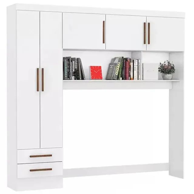 Guarda Roupa Modulado 4Pts 2Gvs Branco Carioca - Entrega Rápida! 