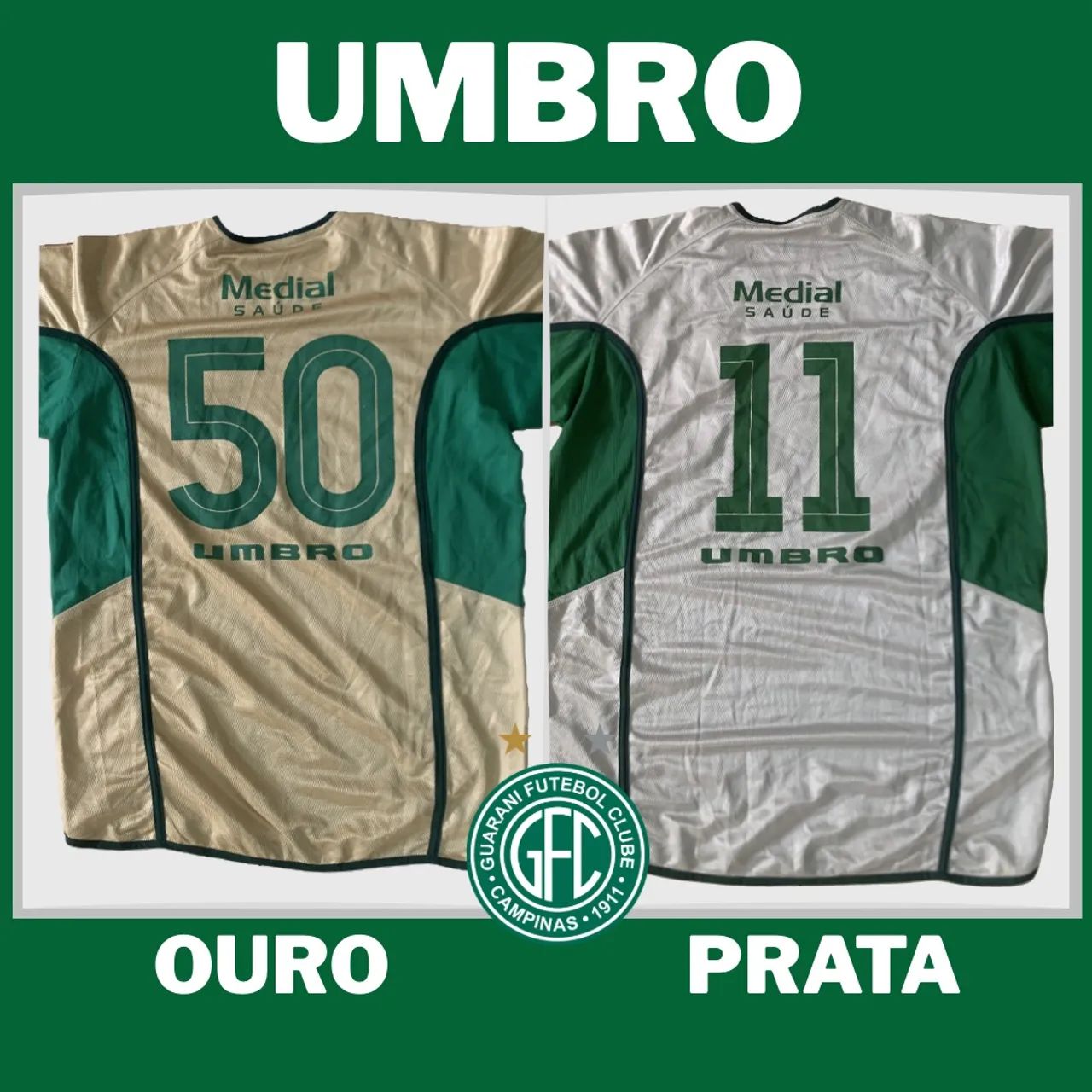 2 Camisetas - Guarani Futebol Clube - Foto 2