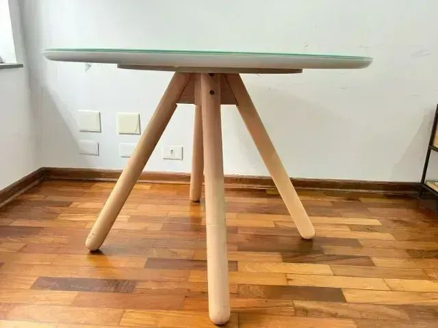 Mesa de Jantar Redonda Delfos Natural Washed - Westwing - Foto 2