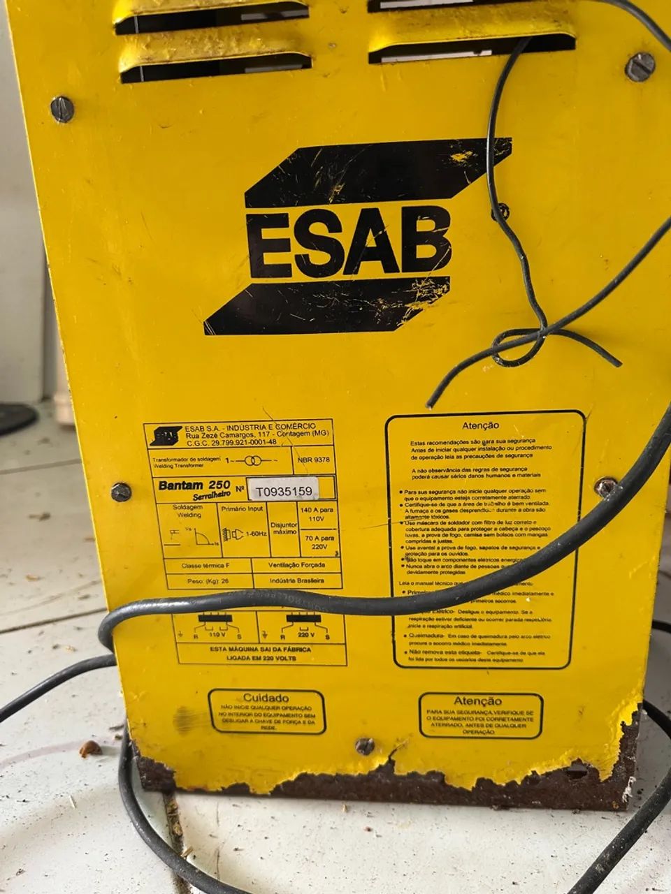 Máquina Transformadora de Solda ESAB Bantam 250 - 250A - Foto 2